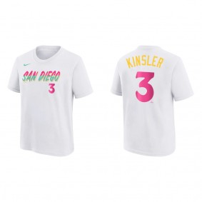 Ian Kinsler Youth San Diego Padres White 2022 City Connect T-Shirt