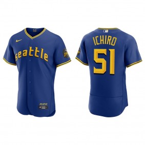 Ichiro Suzuki Seattle Mariners Royal 2023 City Connect Authentic Jersey