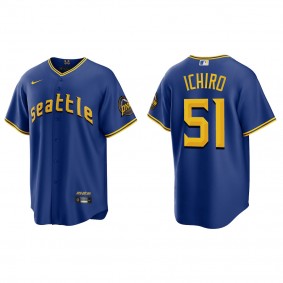 Ichiro Suzuki Seattle Mariners Royal 2023 City Connect Replica Jersey