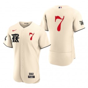 Ivan Rodriguez Texas Rangers Cream 2023 City Connect Authentic Jersey