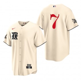 Ivan Rodriguez Texas Rangers Cream 2023 City Connect Replica Jersey