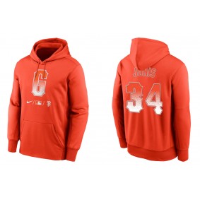 Men's San Francisco Giants Jake Junis Orange City Connect Therma Hoodie