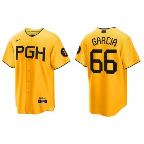 Jarlin Garcia Pittsburgh Pirates Gold 2023 City Connect Replica Jersey