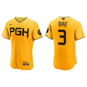 Ji Hwan Bae Pittsburgh Pirates Gold 2023 City Connect Authentic Jersey