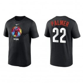 Jim Palmer Baltimore Orioles Black 2023 City Connect Large Logo T-Shirt