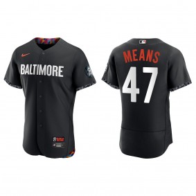 John Means Baltimore Orioles Nike Black 2023 City Connect Authentic Jersey