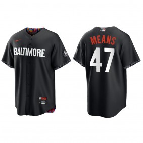 John Means Baltimore Orioles Nike Black 2023 City Connect Replica Jersey