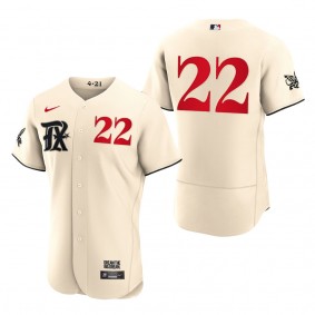 Jon Gray Texas Rangers Cream 2023 City Connect Authentic Jersey