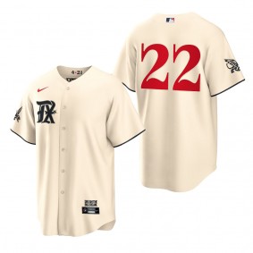 Jon Gray Texas Rangers Cream 2023 City Connect Replica Jersey