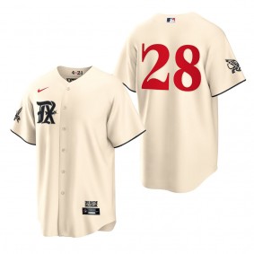 Jonah Heim Texas Rangers Cream 2023 City Connect Replica Jersey