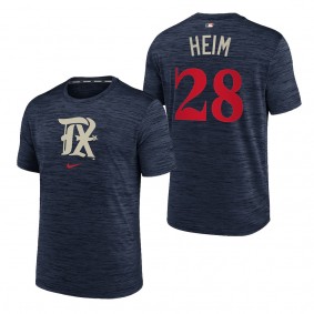 Jonah Heim Texas Rangers Navy 2023 City Connect Velocity Practice Performance T-Shirt