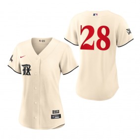 Jonah Heim Women's Texas Rangers Cream 2023 City Connect Replica Jersey