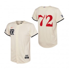 Jonathan Hernandez Youth Texas Rangers Cream 2023 City Connect Replica Jersey