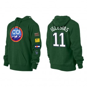 Jose Iglesias Colorado Rockies Green 2022 City Connect Pullover Hoodie