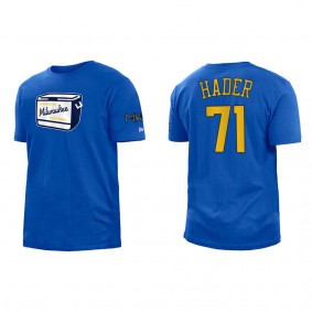 Josh Hader Brewers Royal City Connect T-Shirt