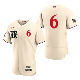 Josh Jung Texas Rangers Cream 2023 City Connect Authentic Jersey