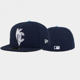 Kansas City Royals City Connect Navy 59FIFTY Fitted Men's Hat