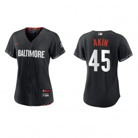 Keegan Akin Women's Baltimore Orioles Black 2023 City Connect Replica Jersey