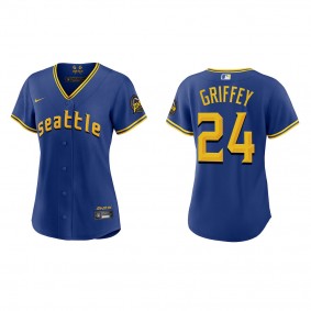 Ken Griffey Jr. Women's Seattle Mariners Royal 2023 City Connect Replica Jersey