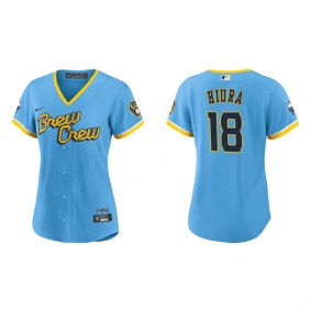 Keston Hiura Women's Brewers City Connect Replica Jersey