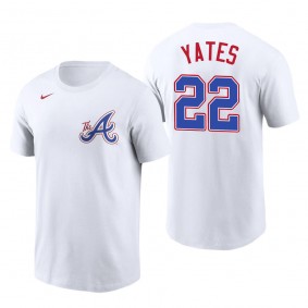 Kirby Yates Atlanta Braves White 2023 City Connect Name & Number T-Shirt