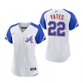 Kirby Yates Women's Atlanta Braves White 2023 City Connect Replica Jersey