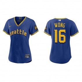 Kolten Wong Women's Seattle Mariners Royal 2023 City Connect Replica Jersey