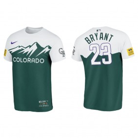 Kris Bryant Colorado Rockies Green 2022 City Connect T-Shirt