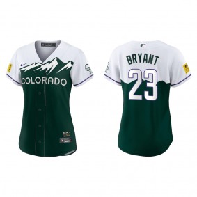 Kris Bryant Women's Colorado Rockies Green 2022 City Connect Replica Jersey