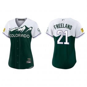 Kyle Freeland Women's Colorado Rockies Green 2022 City Connect Replica Jersey