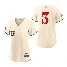 Leody Taveras Women's Texas Rangers Cream 2023 City Connect Replica Jersey