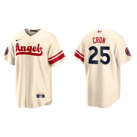 Men's Los Angeles Angels C.J. Cron Cream City Connect Replica Jersey