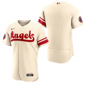 Men's Angels Cream 2022 City Connect Authentic Team Jersey