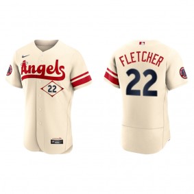 David Fletcher Men's Angels Cream 2022 City Connect Authentic Team Jersey