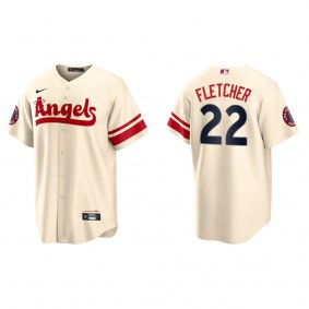 David Fletcher Men's Angels Cream 2022 City Connect Replica Player Jersey