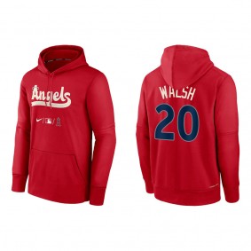 Jared Walsh Men's Angels Red 2022 City Connect Authentic Collection Therma Performance Pullover Hoodie