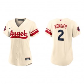 Luis Rengifo Women's Angels Cream 2022 City Connect Replica Team Jersey