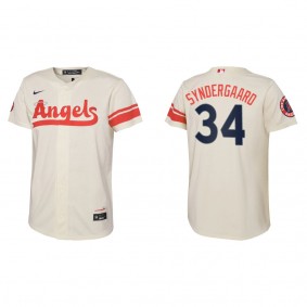 Noah Syndergaard Youth Angels Cream 2022 City Connect Replica Team Jersey