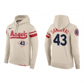 Patrick Sandoval Angels Cream 2022 City Connect Hoodie