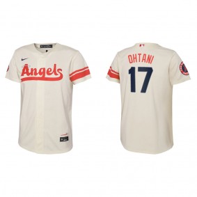 Shohei Ohtani Youth Angels Cream 2022 City Connect Replica Team Jersey