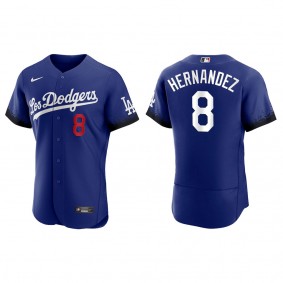 Men's Los Angeles Dodgers Enrique Hernandez Royal City Connect Authentic Jersey