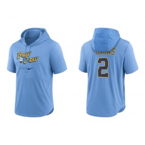 Luis Urias Brewers City Connect Short Sleeve Pullover Hoodie