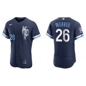 Men's Kansas City Royals Luke Weaver Navy 2022 City Connect Authentic Jersey