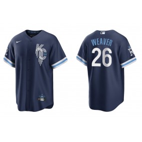 Men's Kansas City Royals Luke Weaver Navy 2022 City Connect Replica Jersey