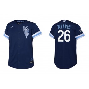 Youth Kansas City Royals Luke Weaver Navy 2022 City Connect Replica Jersey