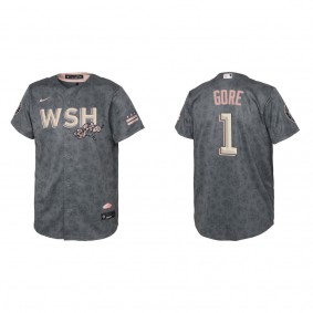 MacKenzie Gore Youth Washington Nationals Nike Gray City Connect Replica Jersey