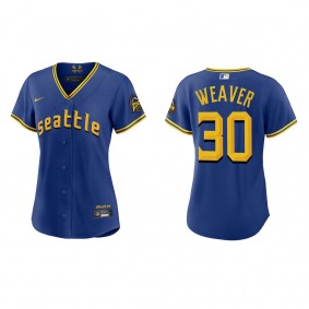 Women's Seattle Mariners Luke Weaver Royal City Connect Replica Jersey