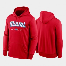 Red Therma 2021 City Connect Miami Marlins Hoodie