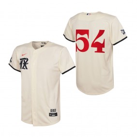 Martin Perez Youth Texas Rangers Cream 2023 City Connect Replica Jersey