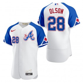 Matt Olson Atlanta Braves White City Connect Authentic Jersey